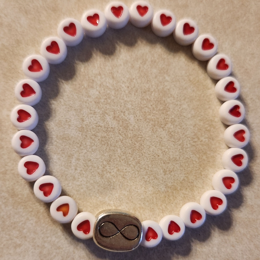 Infinity Heart ❤️ Beaded Bracelet